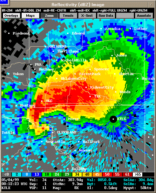 KTLX Radar Image