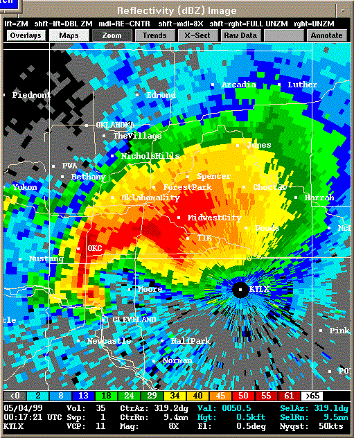 KTLX Radar Image