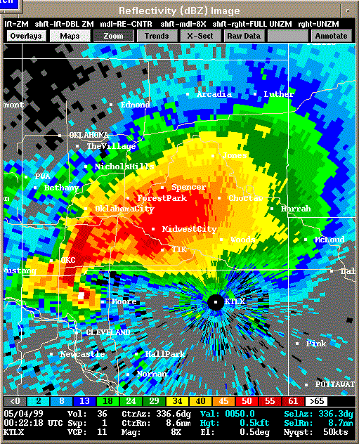 KTLX Radar Image