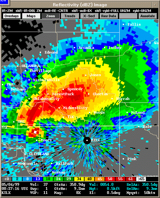 KTLX Radar Image