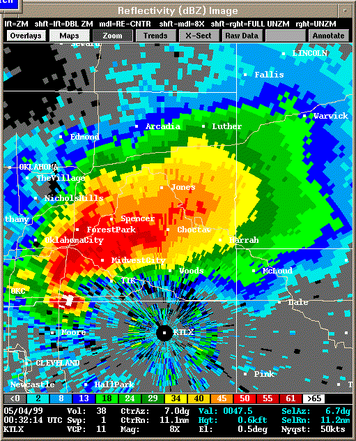 KTLX Radar Image