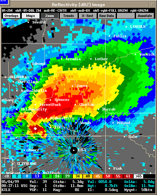 KTLX Radar Image