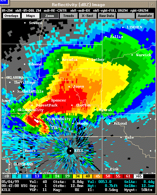 KTLX Radar Image