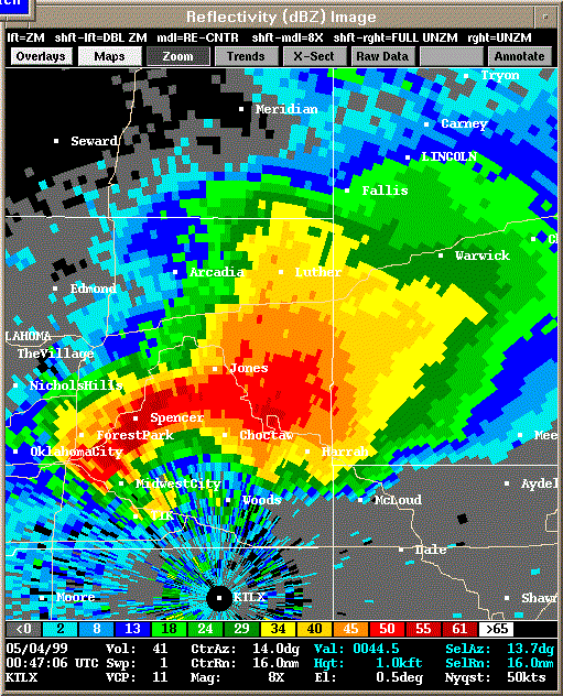 KTLX Radar Image