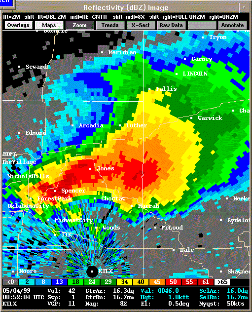 KTLX Radar Image