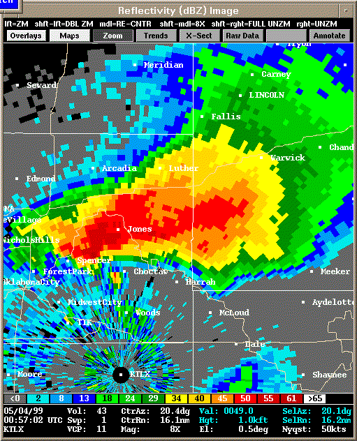 KTLX Radar Image