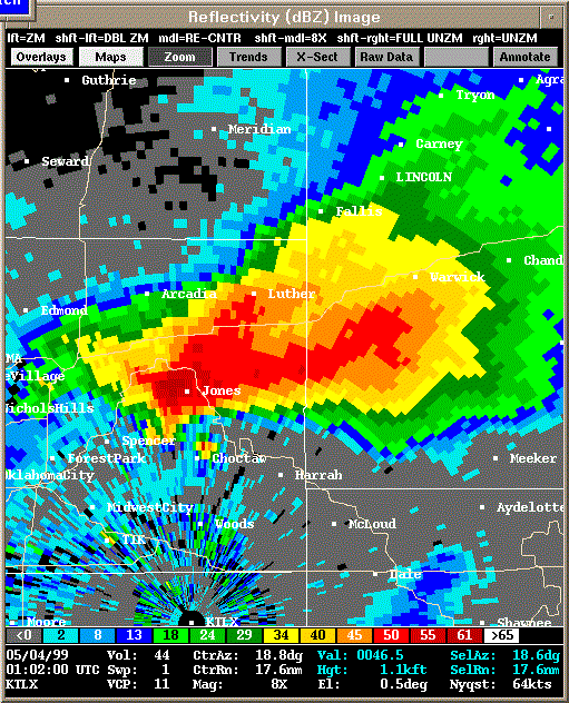 KTLX Radar Image