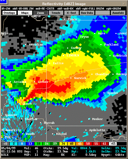 KTLX Radar Image