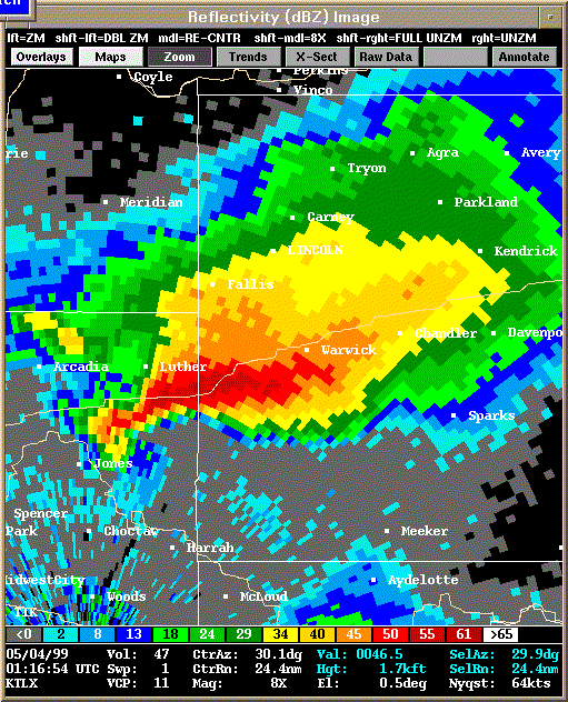 KTLX Radar Image