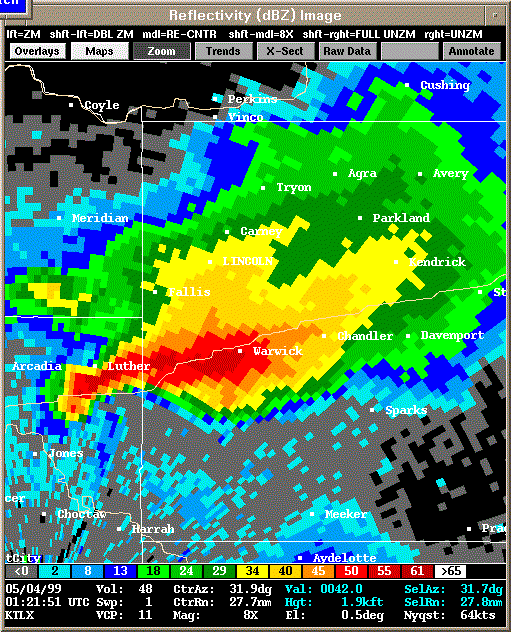 KTLX Radar Image