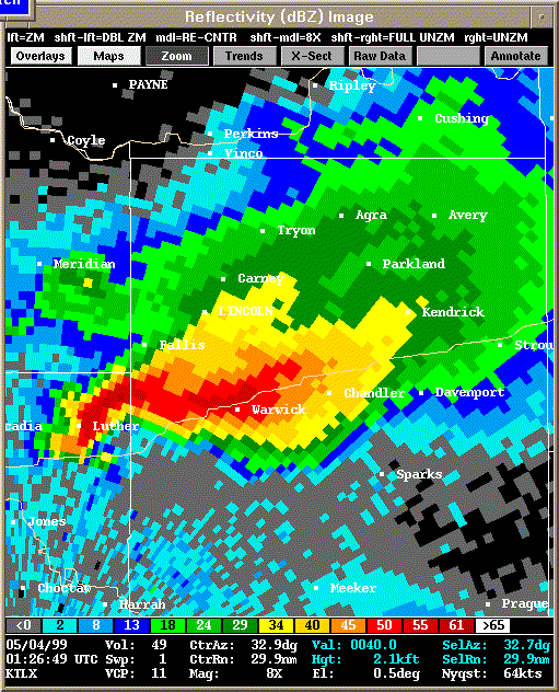 KTLX Radar Image