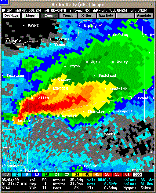 KTLX Radar Image