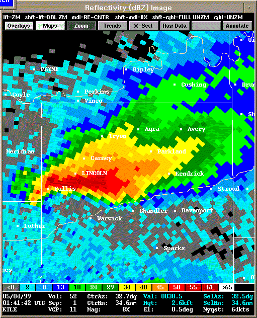 KTLX Radar Image