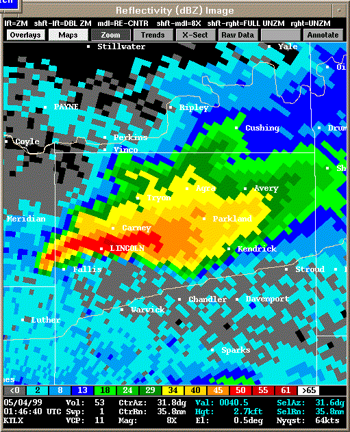 KTLX Radar Image