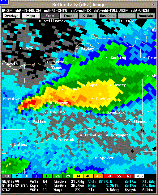 KTLX Radar Image