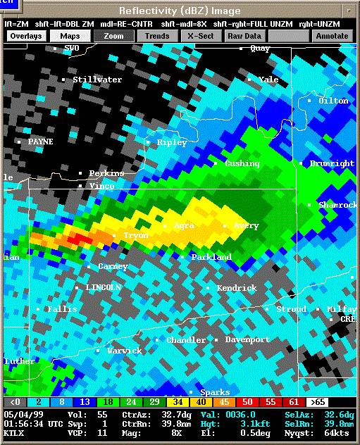 KTLX Radar Image