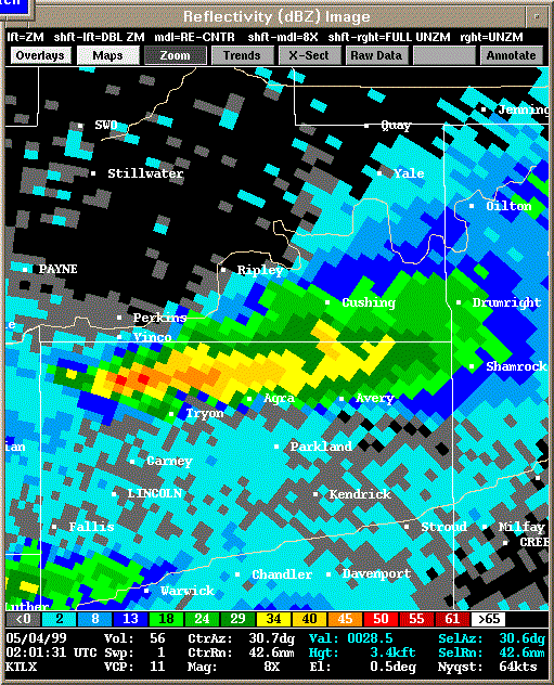 KTLX Radar Image