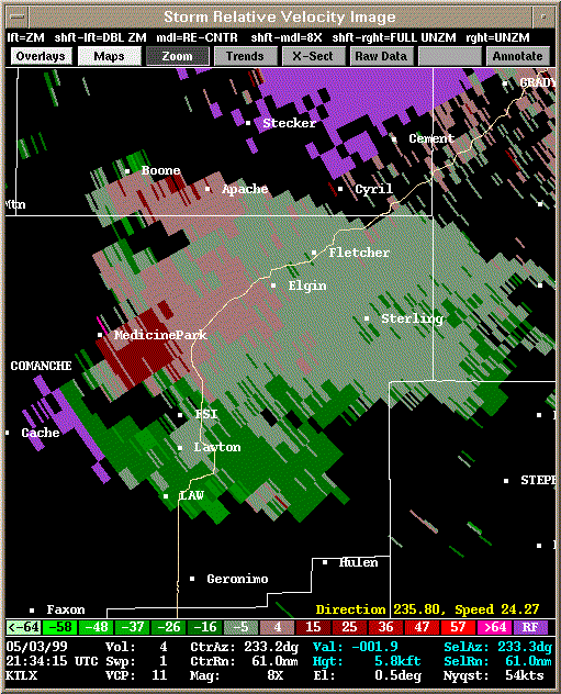 KTLX Radar Image