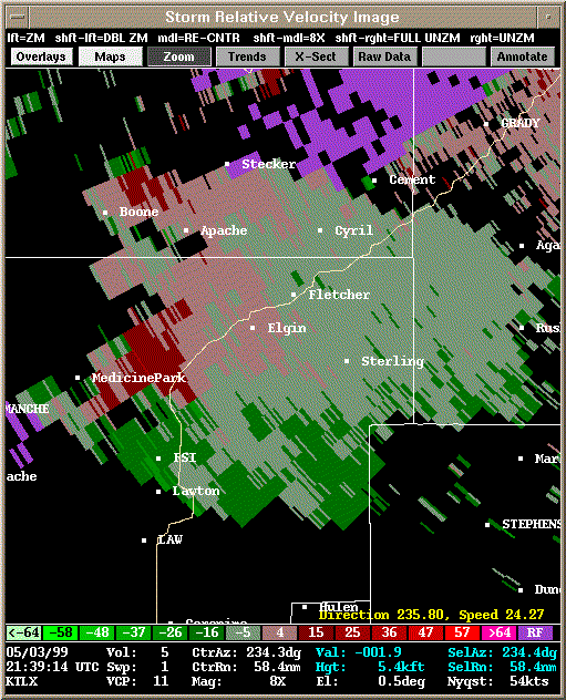 KTLX Radar Image