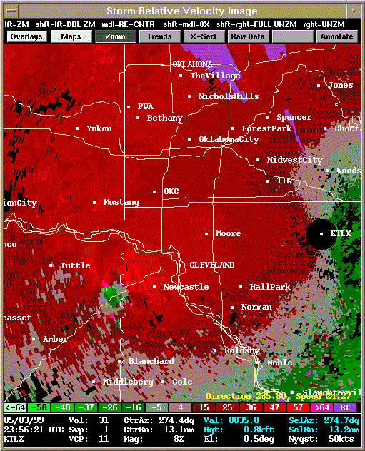 KTLX Radar Image