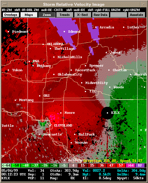 KTLX Radar Image