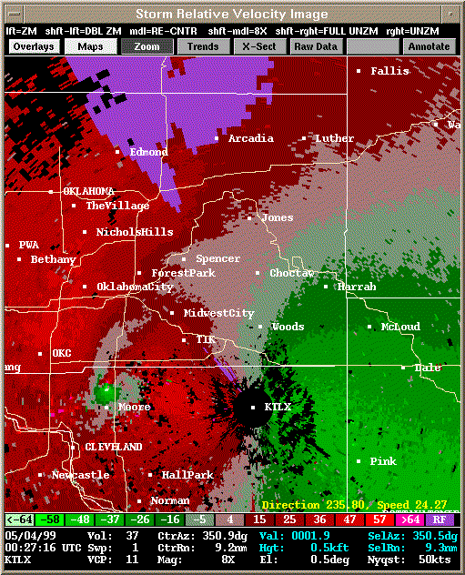 KTLX Radar Image