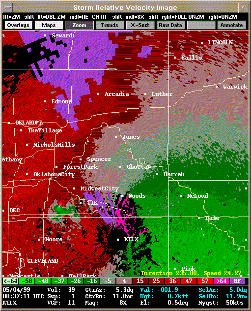 KTLX Radar Image