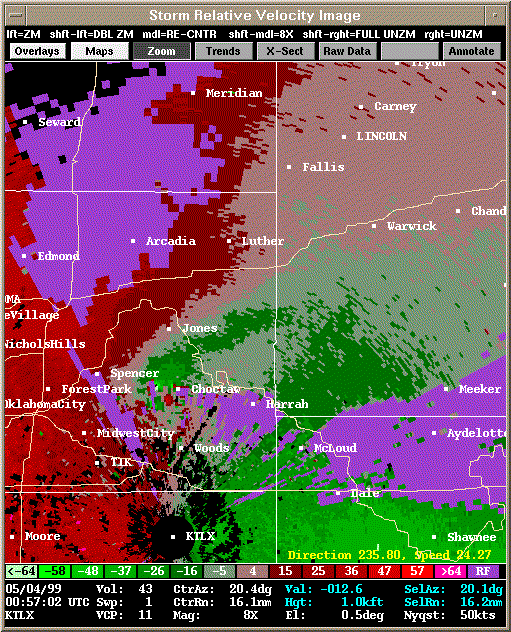 KTLX Radar Image