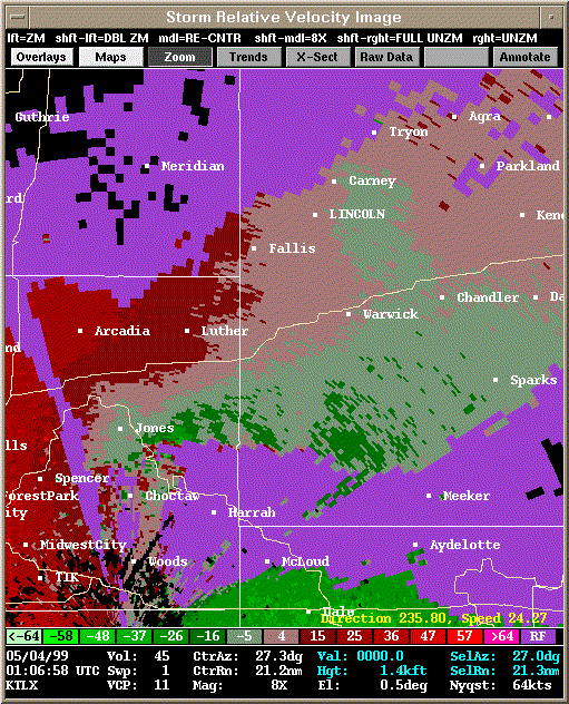 KTLX Radar Image