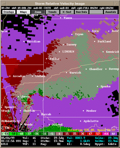 KTLX Radar Image