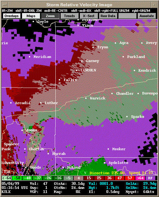 KTLX Radar Image