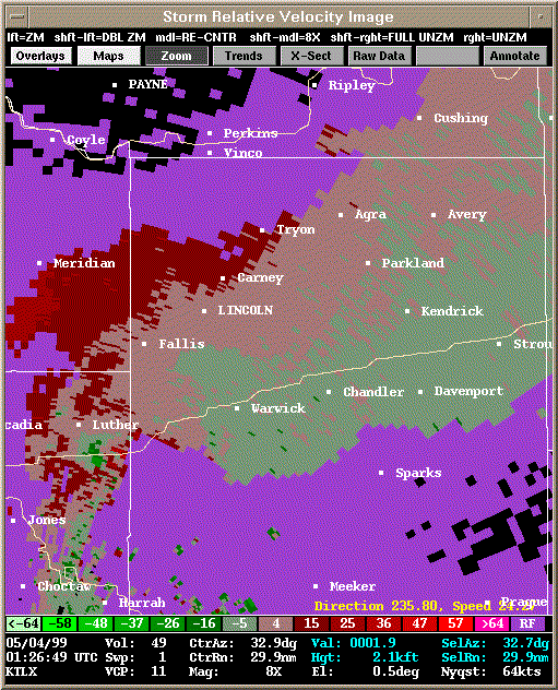 KTLX Radar Image