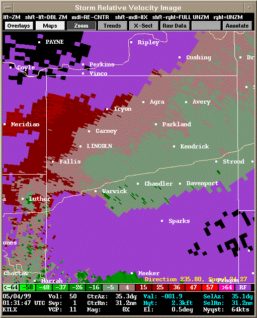 KTLX Radar Image