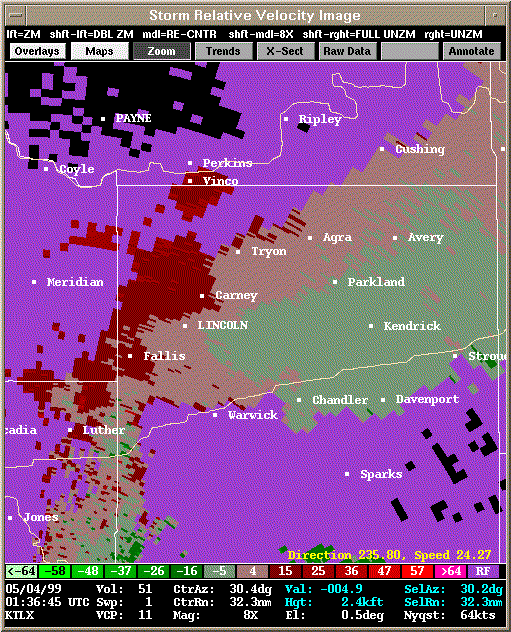 KTLX Radar Image