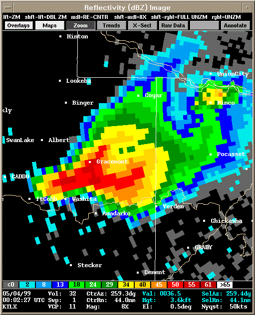 KTLX Radar Image