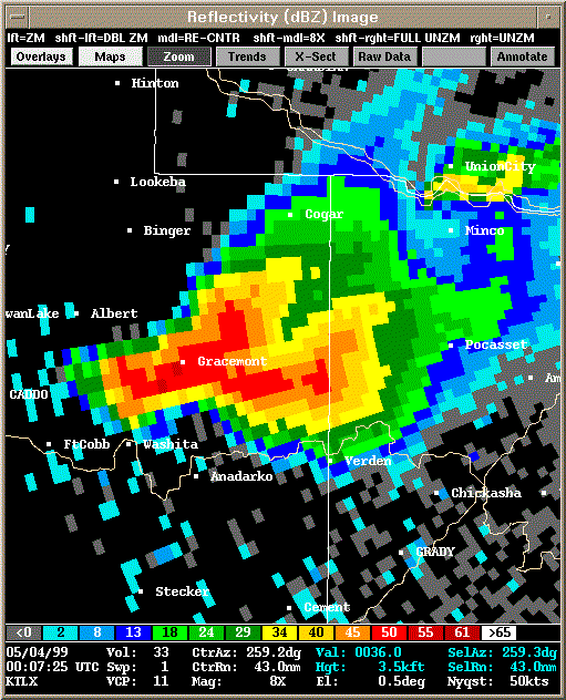 KTLX Radar Image