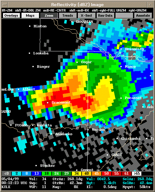 KTLX Radar Image