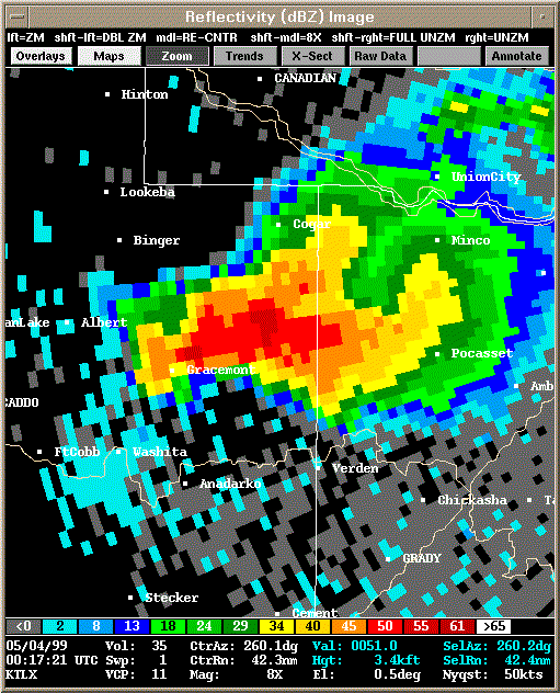 KTLX Radar Image