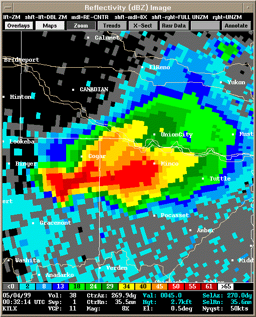 KTLX Radar Image