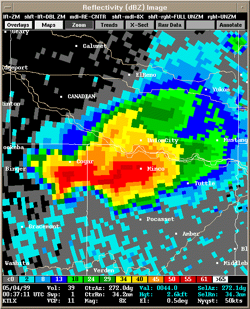 KTLX Radar Image