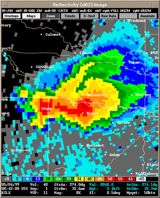 KTLX Radar Image