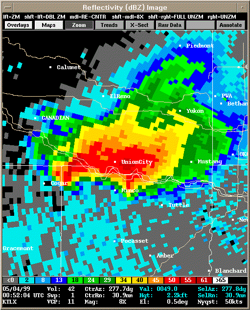 KTLX Radar Image