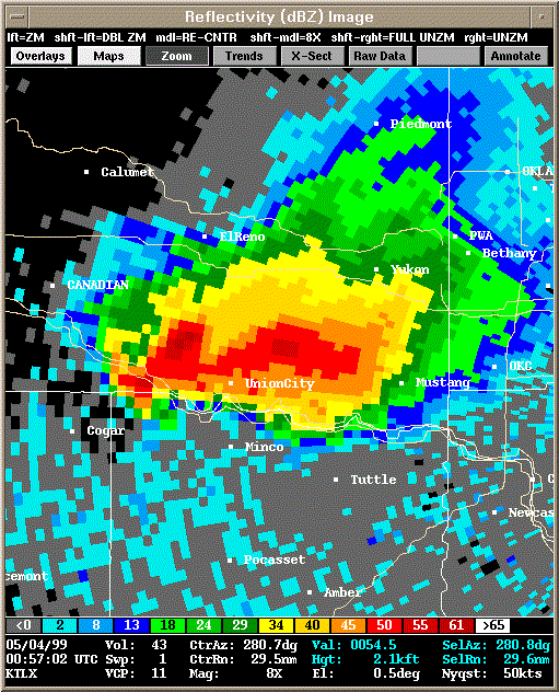 KTLX Radar Image