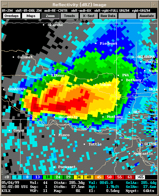 KTLX Radar Image