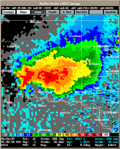 KTLX Radar Image