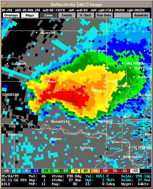 KTLX Radar Image