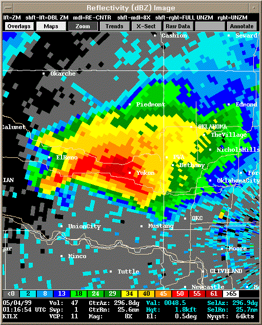 KTLX Radar Image