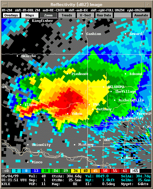 KTLX Radar Image