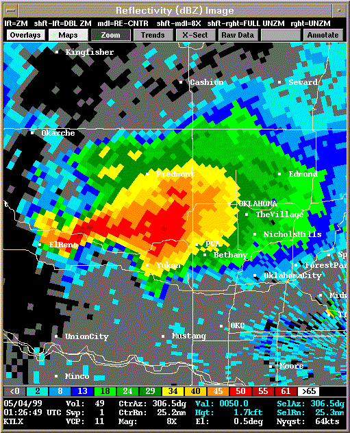 KTLX Radar Image