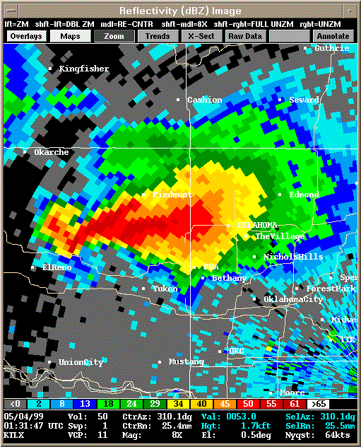 KTLX Radar Image